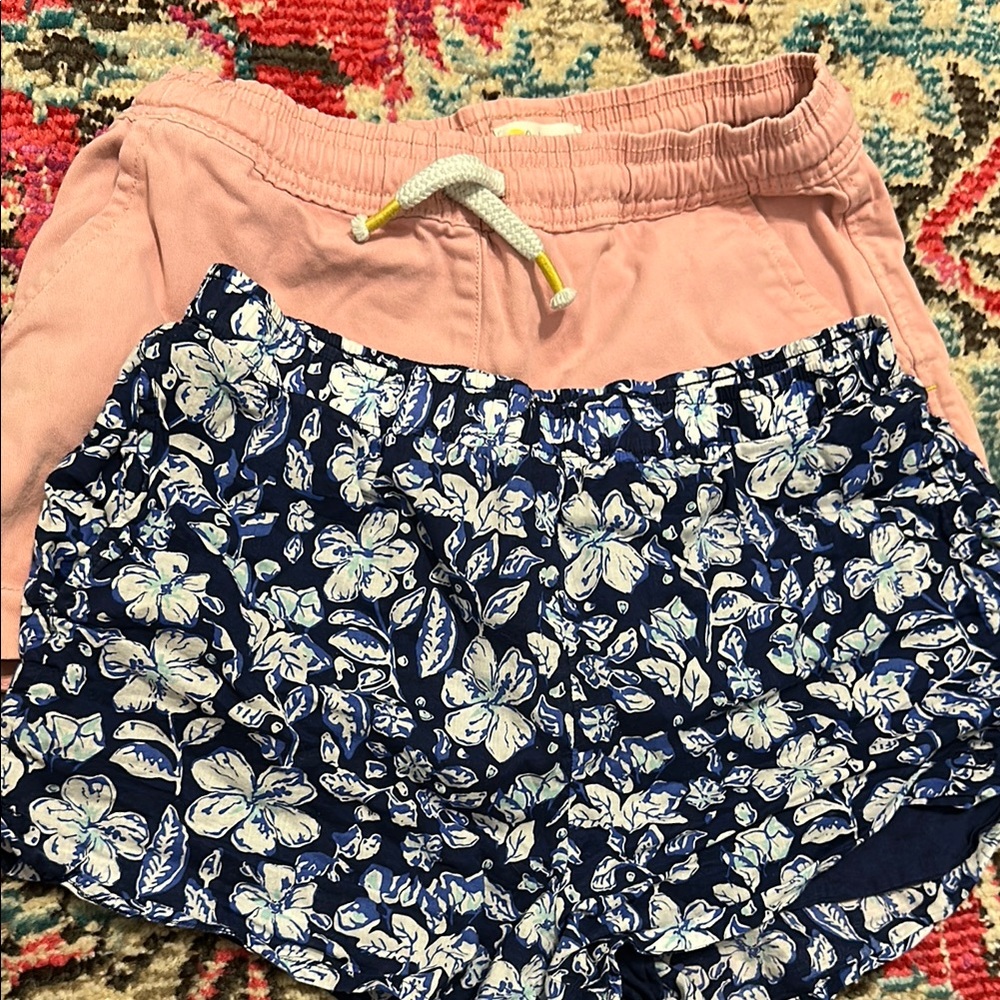 Biden/Vineyard Vines Floral and Pink Girls Shorts Set